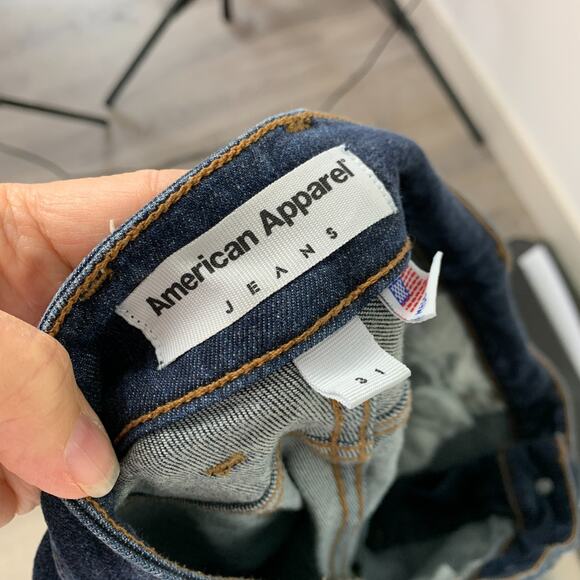 American Apparel Dark Wash Skinny Jeans Size 31 - Picture 6 of 8